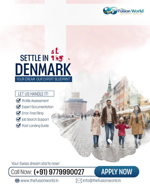 Dreaming of a fresh start in Denmark? 🇩🇰 Let our experts simplify your journey with accurate documentation, job search support, and complete post-landing guidance. 

Your global move deserves the right strategy. Apply now and take the first step today.

#DenmarkVisa #SettleInDenmark #WorkAbroad #WorkInEurope #ImmigrationExperts #SettleInEurope #TheFusionWorld