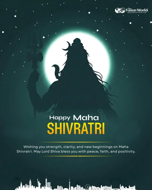 Wishing you strength, clarity, and new beginnings on Maha Shivratri. May Lord Shiva bless you with peace, faith, and positivity. 

The Fusion World wishes everyone a very Happy Maha Shivratri! 

#MahaShivratri #MahaShivratri2026 #HarHarMahadev #LordShiva #InnerStrength #FestivalVibes #DivineEnergy #NewBeginnings #TheFusionWorld