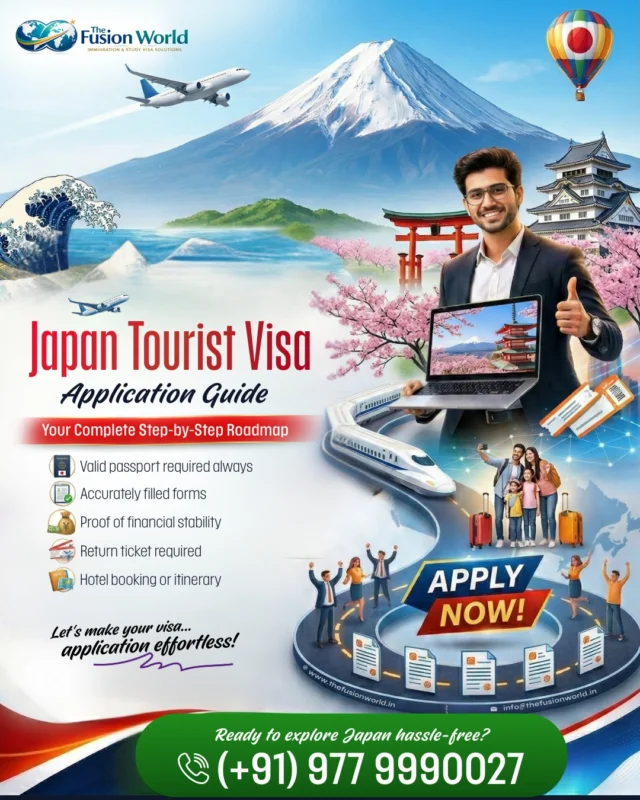 Japan is calling. Are you ready? 🗻✈️

From cherry blossoms to ancient temples, your dream trip starts with a smooth visa application. 

Get your Japan tourist visa approved effortlessly with our complete step-by-step guide. Apply today!

#JapanTouristVisa #VisitJapan #JapanTravel #TouristVisa #VisaGuide #TravelGoals