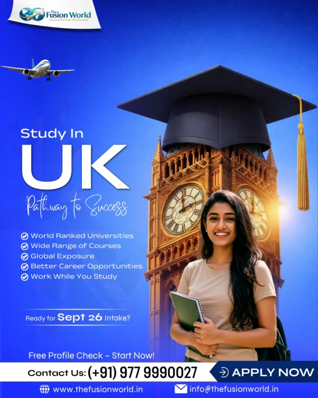 Study in the UK—your pathway to global success starts here.

#StudyInUK #StudyAbroad #GlobalEducation #UKUniversities #StudentLifeUK #CareerGrowth #OverseasEducation