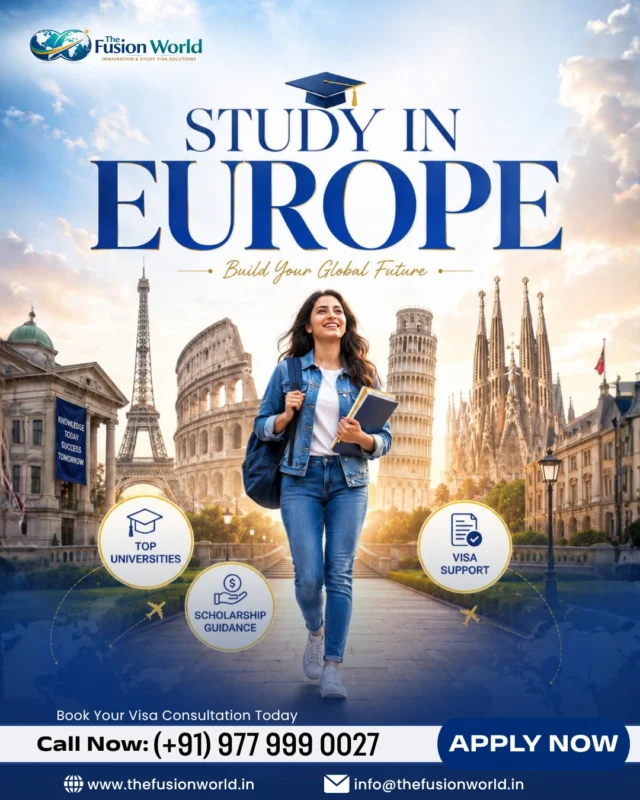 Europe is calling 🌍🎓 From top universities to scholarship assistance and visa support, your study abroad journey can begin sooner than you think. Step into a future filled with global opportunities, career growth, and unforgettable experiences ✈️📖

#StudyInEurope #StudyAbroadLife #StudentVisaSuccess #ScholarshipGuidance #EuropeUniversities #GlobalEducation #FutureStartsNow #AbroadDreams
