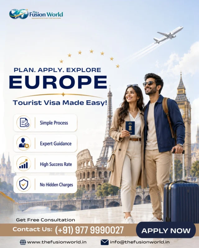 Passport ready? Europe calling 🇪🇺✈️
Tourist visa process ko banao easy, fast & hassle-free with expert guidance.
Ab Europe explore karna sirf dream nahi, next travel plan ho sakta hai 🌍✨
Tag your travel partner 👇

#EuropeTour #EuropeVisa #TravelDiaries #Wanderlust #VisaApproved #TravelAbroad #DreamDestination #VacationMode #ExploreEurope