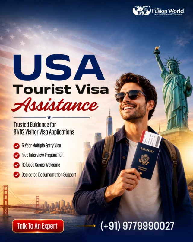 ✈️ Your USA trip starts with the right guidance! 🇺🇸

Get expert assistance for your B1/B2 Tourist Visa, interview preparation, documentation support, and refused case guidance. Let Fusion World help you travel stress-free.

📩 DM "USA" to get started.

#USATouristVisa #TravelUSA #VisitorVisa #ToursitVisaConsultant