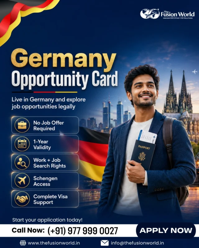 🇩🇪 Dreaming of working in Germany?

The Germany Opportunity Card lets you move to Germany and legally search for jobs without a job offer.

✅ No Job Offer Required
✅ Job Search Rights
✅ Schengen Access
✅ Complete Visa Support

📩 DM "GERMANY" to get started.

#GermanyOpportunityCard #WorkInGermany #GermanyJobs #MoveToGermany #VisaSupport